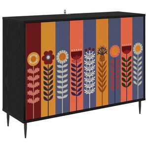 vidaXL Kabalas ESSEN Juodojo ąžuolo 102 x 33 x 76 cm Apdirbta mediena