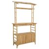 vidaXL Lauko baro stalas Natūrali 110 x 50 x 210 cm Bambukas