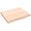 vidaXL Vonios kambario stalvir&scaron;is, 60x50x(2-6) cm, medienos masyvas