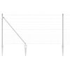 vidaXL Suvirintas vielinis tvoras su smailiais galais 50 x 1,2 m