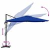 vidaXL Roma Parasol Mėlyna 286 x 285 x 265 cm Poliesteris ir aliuminis