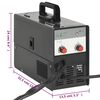 vidaXL Suvirinimo aparatas be dujų, fliusinės šerdies viela, MIG, 120A