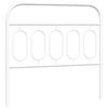 vidaXL Metalinis pakaitinis galvūgalis, baltos spalvos, 100cm