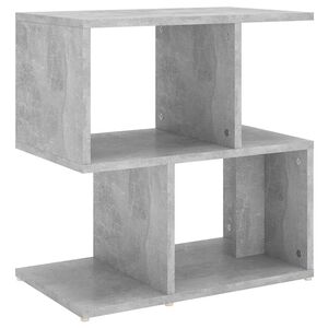 vidaXL Naktinė spintelė, betono pilka, 50x30x51,5cm, apdirbta mediena