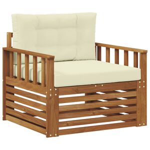 vidaXL Lauko sofa Tvirta akacijos mediena ir poliesteris