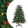 vidaXL Dirbtinė Kalėdų eglutė Žalia 150 cm PVC ir Metalas ir Plastikas