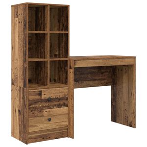 vidaXL Stalas Senas medis 125,5 x 40 x 127 cm 2 vnt.