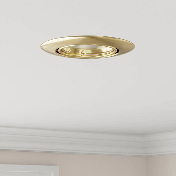 vidaXL Spotlight'ai su prožektoriais 6 pcs Auksinė 9 x 9 cm metalas