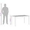 vidaXL Sodo stalas, 140x80x74cm, akacijos medienos masyvas
