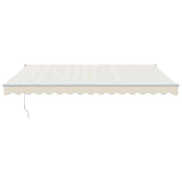 vidaXL Automatinė ištraukiama markizė, kreminės spalvos, 4x3m