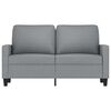 vidaXL Dvivietė sofa, &scaron;viesiai pilkos spalvos, 120cm, audinys