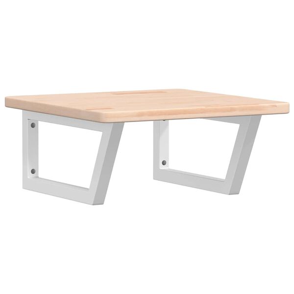 vidaXL Lentyna praustuvui, plienas ir ąžuolo medienos masyvas