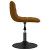 vidaXL Pasukamos valgomojo kėdės, 4vnt., rudos spalvos, aksomas