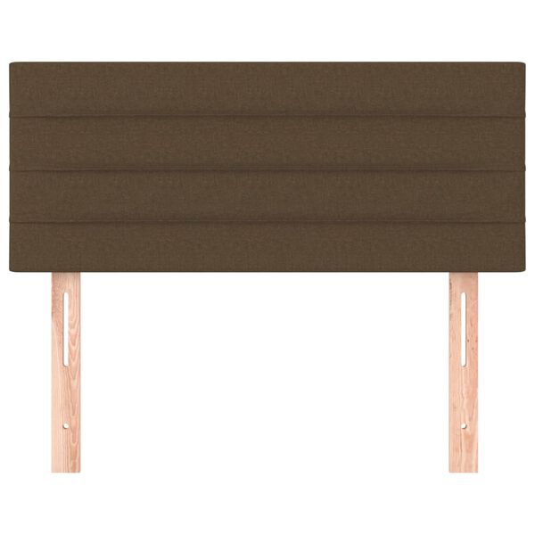 vidaXL Galvūgalis, tamsiai rudos spalvos, 100x5x78/88cm, audinys