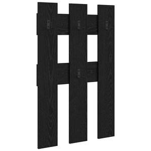 vidaXL Prikabinamas paltas su saugykla Juodas ąžuolas 65 x 3 x 100 cm