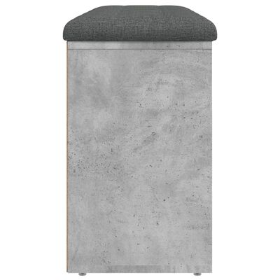 vidaXL Batų suoliukas, betono pilkas, 102x32x50cm, apdirbta mediena