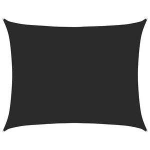 vidaXL Burė nuo saulės, juodos spalvos, 6x8m, HDPE