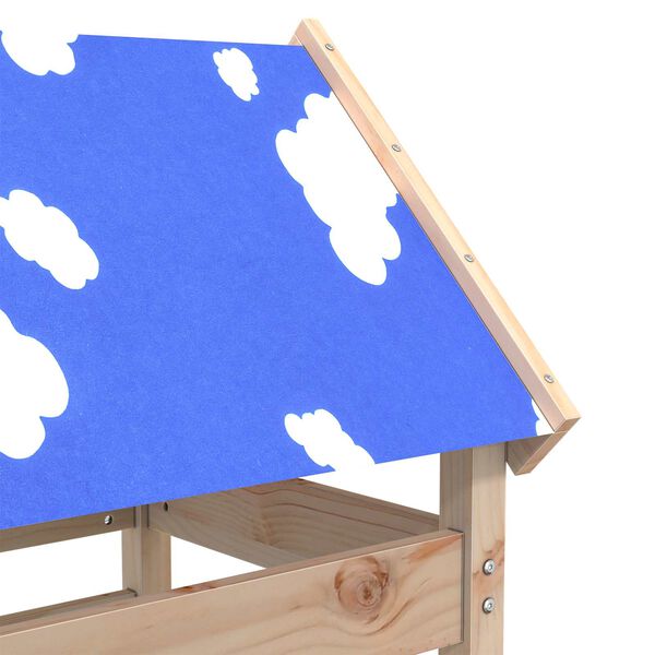 vidaXL Žaidimų bok&scaron;tas Ruda 52.5 x 85 x 239 cm Kietos pu&scaron;ies mediena