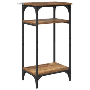 vidaXL &Scaron;oninis stalas Senovinis medis 40 x 30 x 75 cm Apdirbta mediena