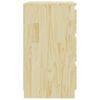 vidaXL Naktinė spintelė, 60x36x64cm, pušies medienos masyvas