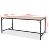 vidaXL Valgomasis stalas, uosis, 180x90x76 cm