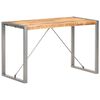 vidaXL Valgomojo stalas, 120x60x75cm, neapdorota mango mediena