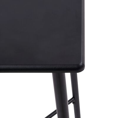 vidaXL Baro baldų komplektas, 3 dalių, juodos spalvos, audinys