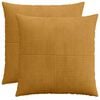 vidaXL Pagalvėlės užvalkalas 2 pcs ALMELO Geltona 60 x 60 cm mančester