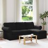 vidaXL Sofa Juoda Bendri matmenys: 215 x 138 cm (P X G x A) Aksomas