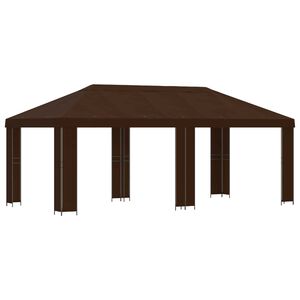 vidaXL Sodo Paviljonas 6 x 3 m Ruda Poliesteris ir plienas 190 gsm
