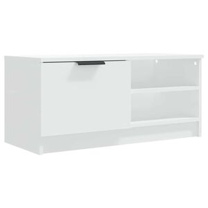 vidaXL Televizoriaus spintelė, balta, 80x35x36,5cm, apdirbta mediena