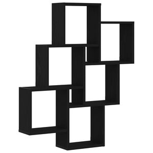 vidaXL Sieninė lentyna Juodas ąžuolas 78 x 15 x 93 cm Apdirbta mediena