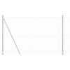 vidaXL Tvora su stulpais Sidabro 1.4 x 25 m Plienas