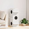 vidaXL Cat House White 43x43x90 cm Pu&scaron;ies masyvo