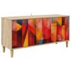 vidaXL Televizoriaus spintelė HEESCH 102 x 33 x 50 cm Sonoma ąžuolo