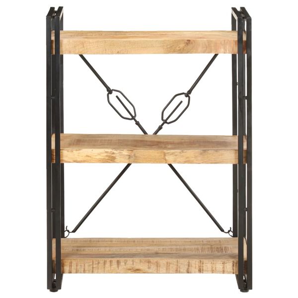 vidaXL Knygų spinta, 3 aukštų, 60x30x80cm, mango medienos masyvas