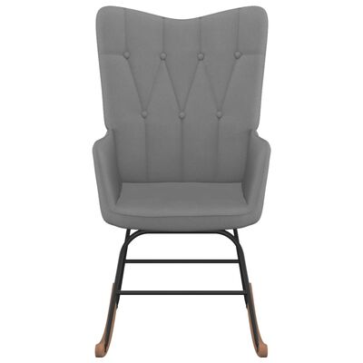 vidaXL Supama kėdė su pakoja, tamsiai pilkos spalvos, audinys