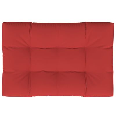 vidaXL Paletės pagalvėlė, raudonos spalvos, 120x80x12cm, audinys