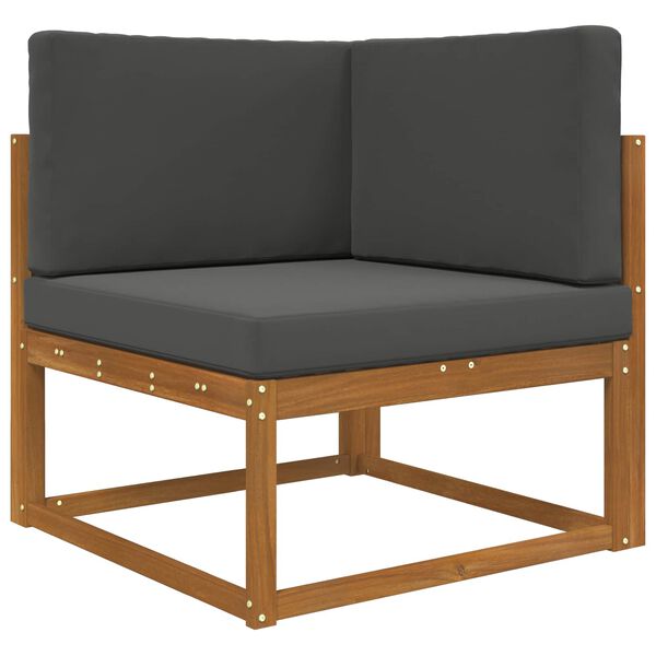 vidaXL Lauko sofa pagalvėlė 3 pcs Antracitas Poliesteris