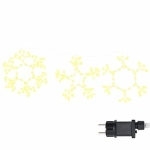 vidaXL Kalėdų snaigė 252 LED &Scaron;ilta balta 44,5 x 38 cm PVC