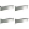 vidaXL Sraigių tvora 4 vnt. 100 x 3,5 x 25 cm Galvanizuotas plienas