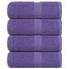 vidaXL Rank&scaron;luosčiai FROGN 4 vnt., violetiniai, 30x30 cm, 360 g/m&sup2;