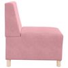 vidaXL Modulinis sofa vienetas be rankų 3 pcs Rožinė 55 x 74 x 82 cm