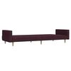 vidaXL Dvivietė sofa-lova, violetinės spalvos, audinys