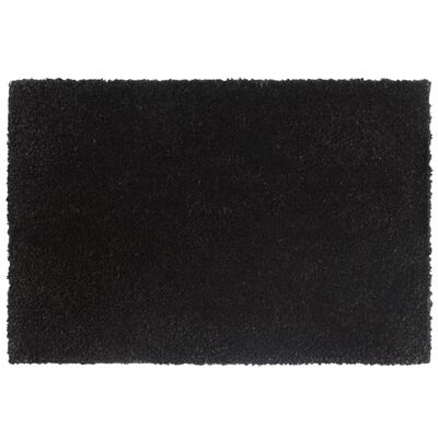 vidaXL Durų kilimėliai, 5vnt., juodi, 40x60cm, kokoso pluoštas