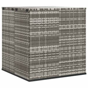 vidaXL Sodo dėžė pagalvėlėms, pilka, 100x97,5x104cm, PE ratanas