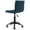 vidaXL Pasukamos valgomojo kėdės, 2vnt., mėlynos spalvos, aksomas