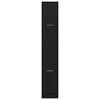 vidaXL Vaistinės kabinetas juoda ąžuolo 30 x 41 x 174.5 cm