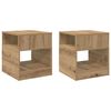 vidaXL Žurnalinis staliukas 2 pcs Amatininkų ąžuolas 40,5 x 40 x 45 cm