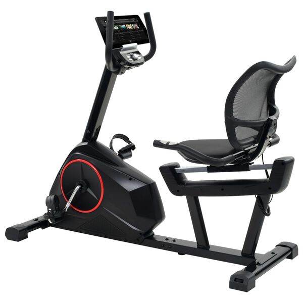 vidaXL Magnet. gulsčias trenir. dviratis su pulso mat., programuojam.